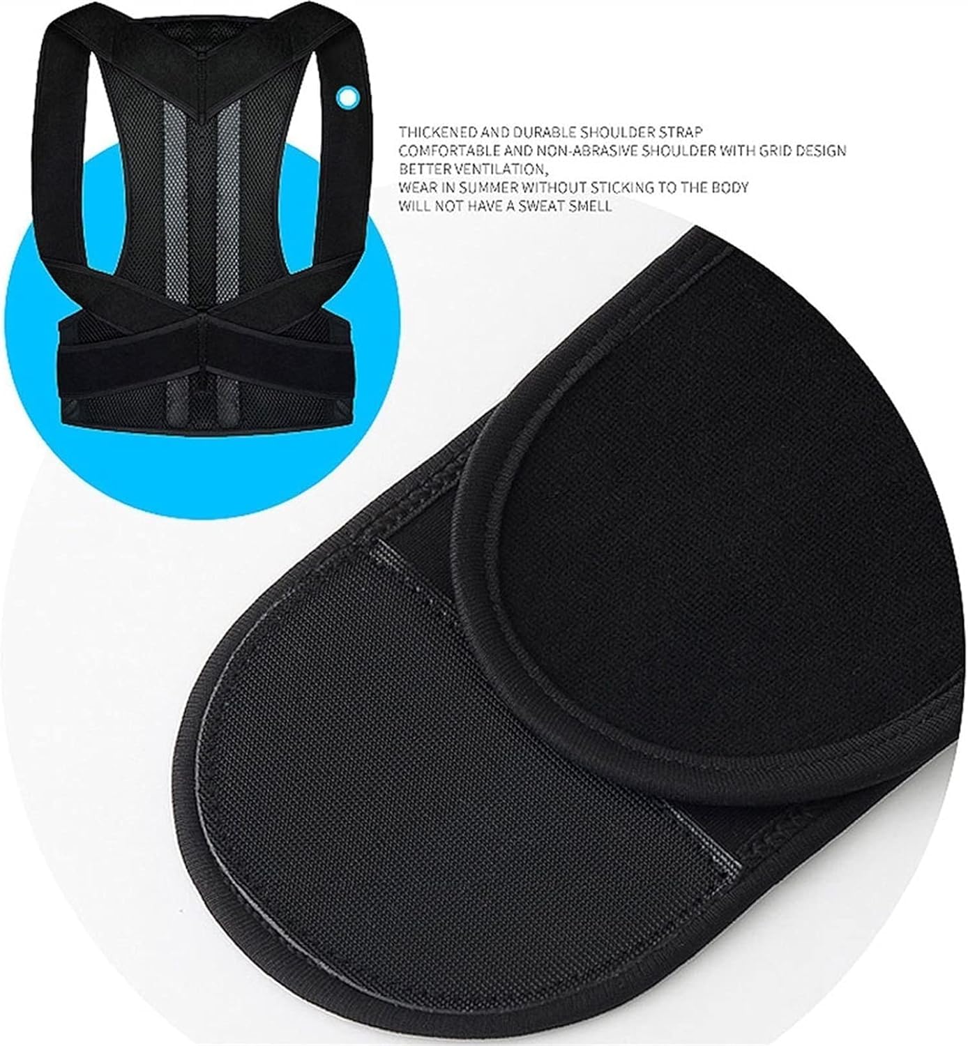 🦴 Back Posture Corrector Belt (With Metal Rods)