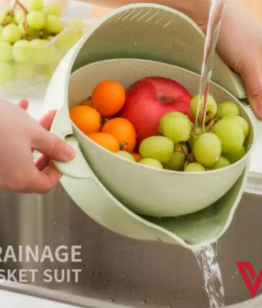 Multi-Functional Kitchen Colander Bowl