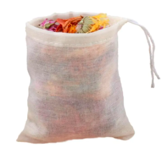 Pack 4Pc - Organic Nut Milk Bag - Medium 30x30cm Reusable All Purpose Food Strainer for Almond Milk, Juice, Cheese, Greek Yogurt