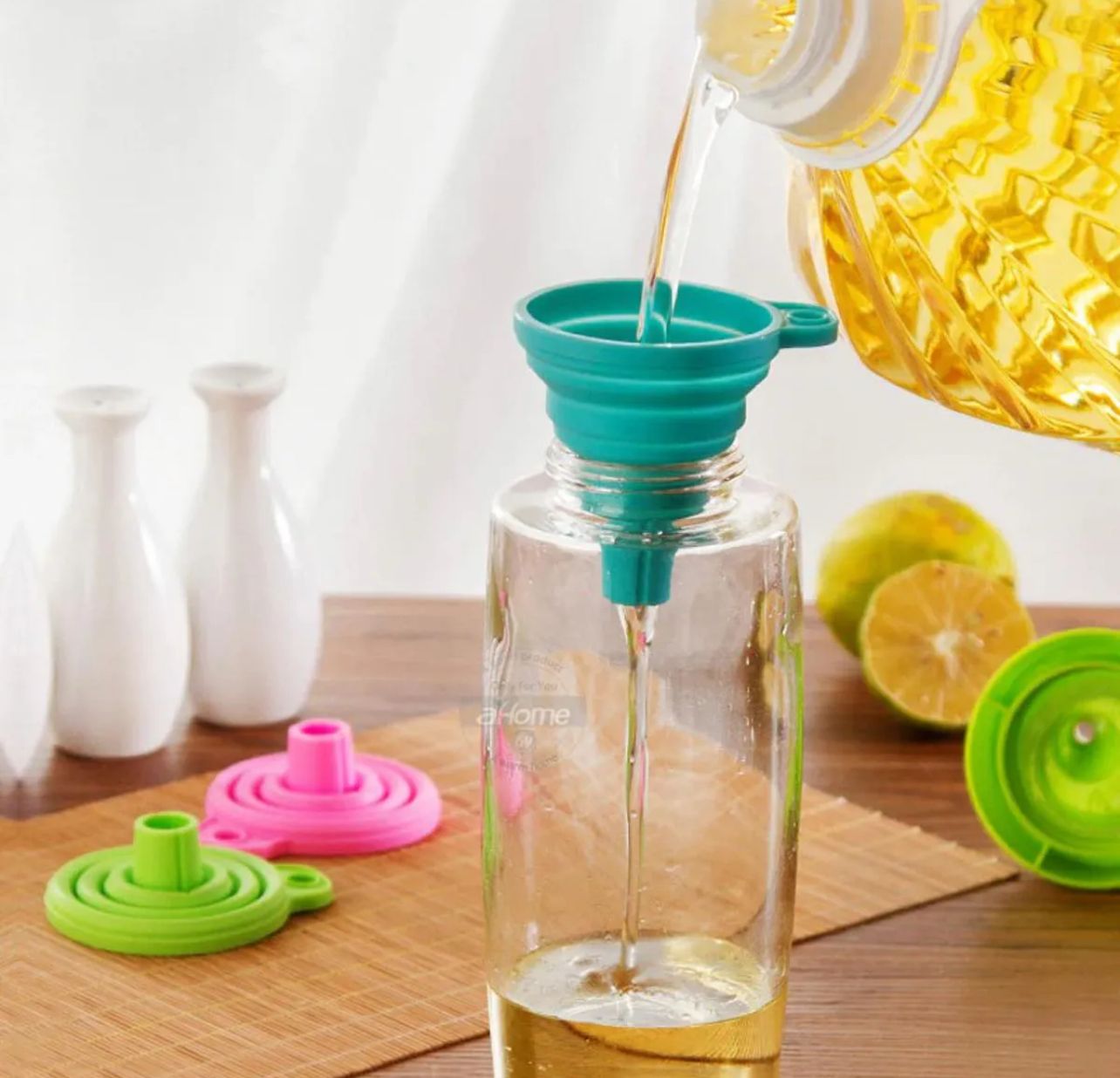 Mini Foldable Silicon Liquid Transfer Funnel
