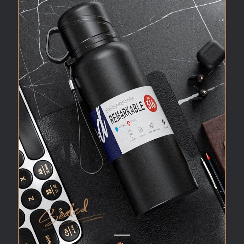 High Quality 316 Stainless Steel Vacuum Insulated Thermal Bottle Flask, Leakproof BPA Free Coffee Tea Sports Bottle for Travel to Keep Drinks Hot & Cold, Best Quality 316 SUS