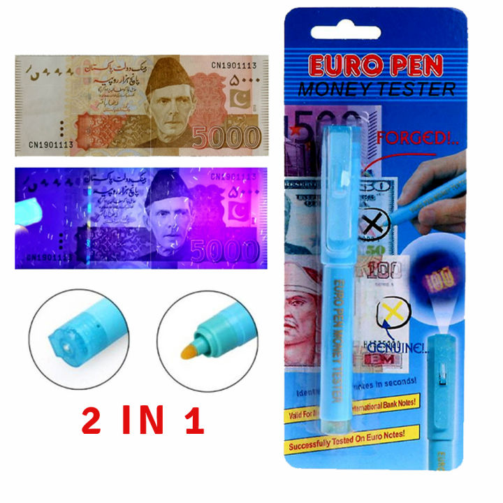 2-in-1 Money Checker Pen with UV Light
