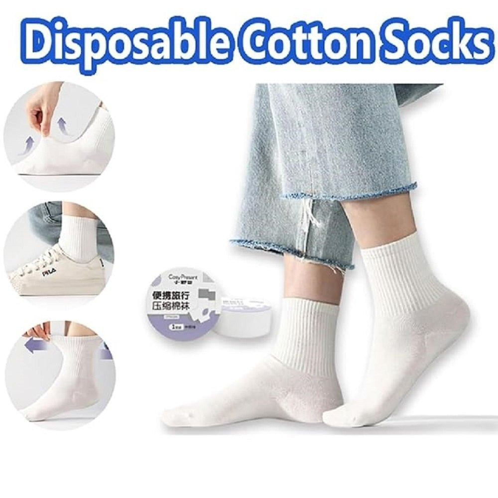 Disposable Compressed Ankle Socks – Unisex Athletic Socks