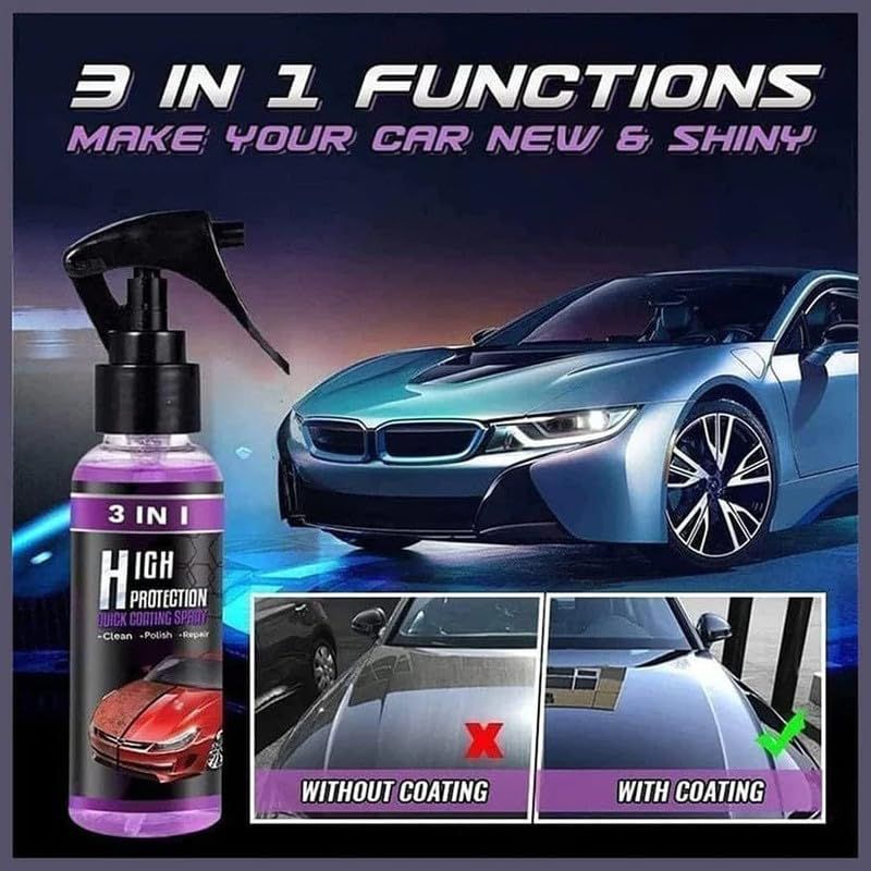 3-in-1 Ceramic Car Coating Spray – 100ml