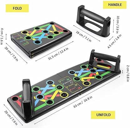 Foldable Push-Up Board with Handles – Multi-Position Home Workout Trainer