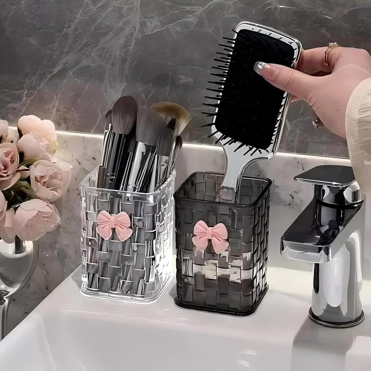🎀 Luxury Crystal Desktop Storage Organizer🎀