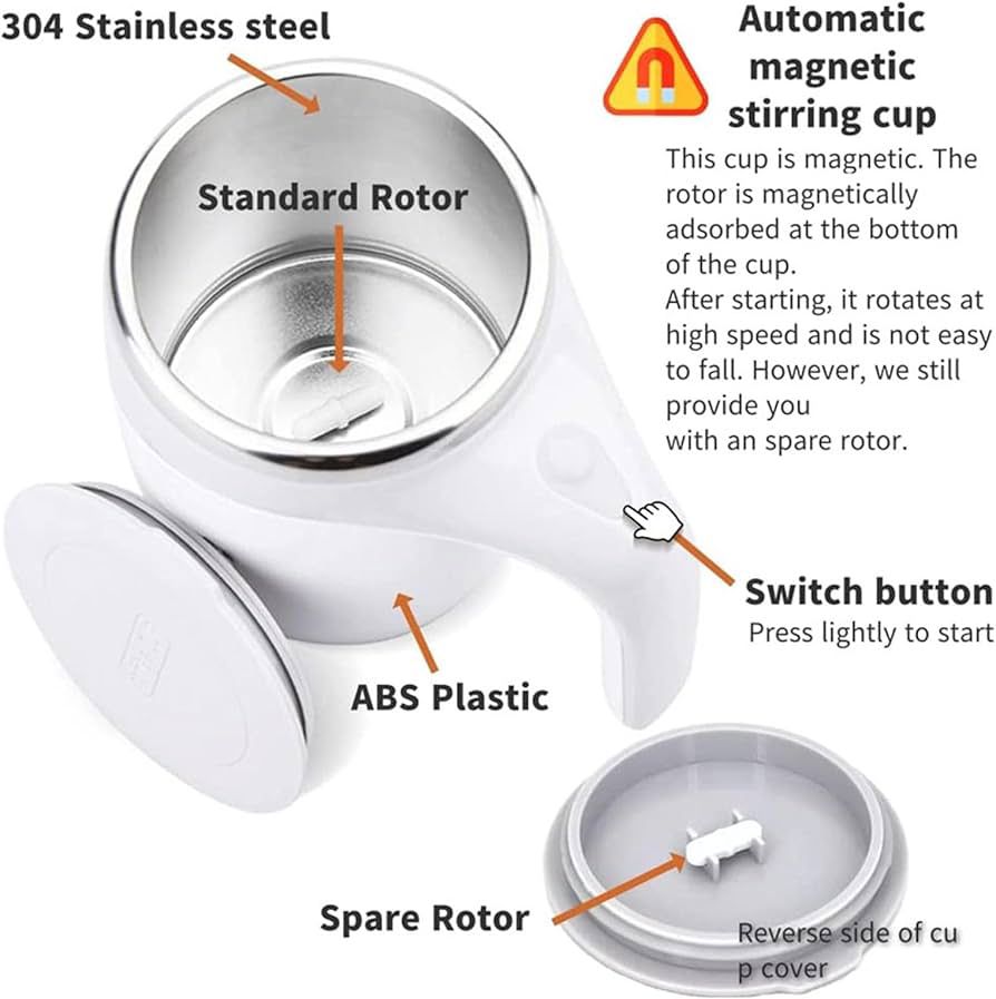 Automatic Magnetic Self-Stirring Coffee Mug