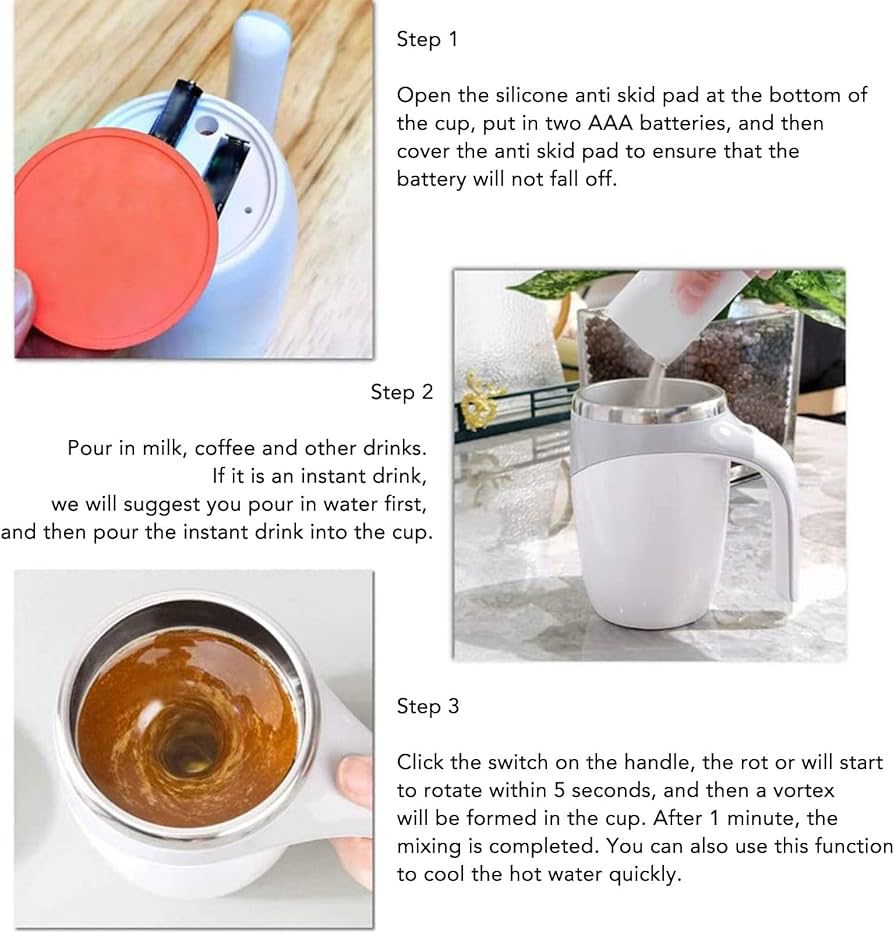 Automatic Magnetic Self-Stirring Coffee Mug