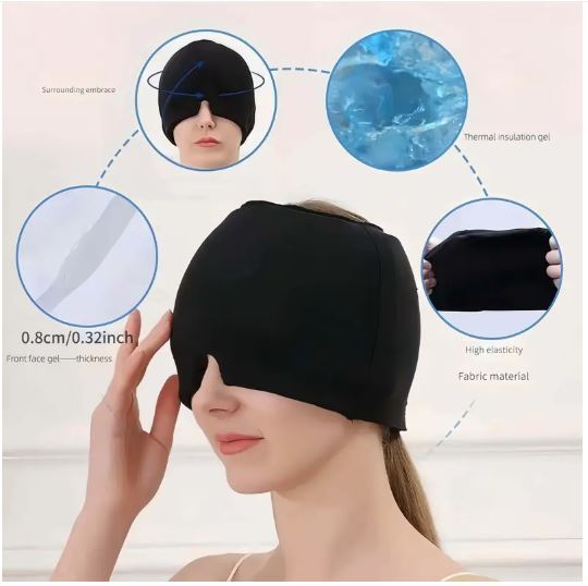 Migraine Relief Cap – Cold Therapy Gel Headache Hat