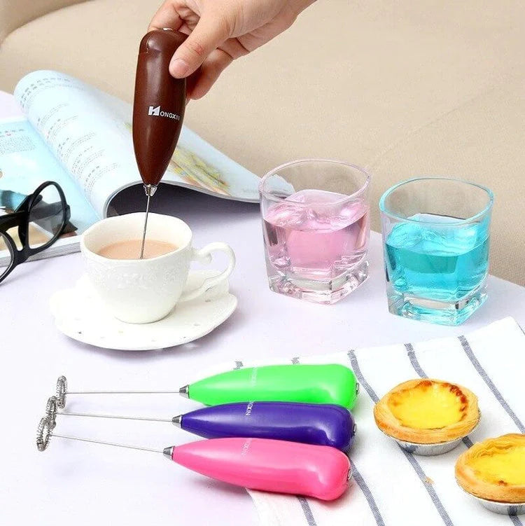 Portable Egg Beater and Coffee Mixer-Battery Operated
