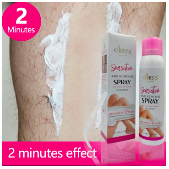 2-Minute Fast Hair Removal Spray – Painless & Gentle Depilatory for Men & Women (180ml)