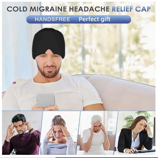 Migraine Relief Cap – Cold Therapy Gel Headache Hat