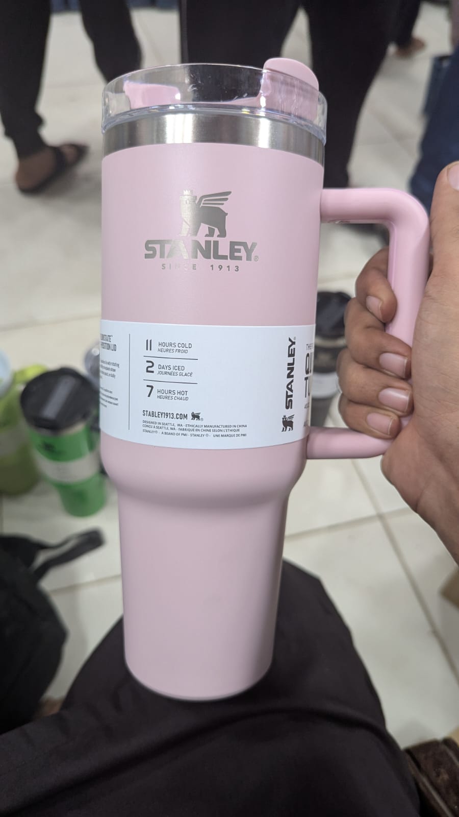 Stainless Steel Stanley Tumbler – 1200ml (Random Colors)