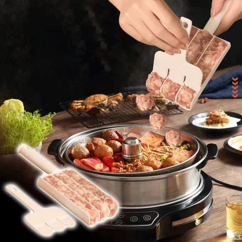 Triple Meat Ball Maker, Meat Tool With Spoon, Fried Fish Beef Meat Making Balls Mold