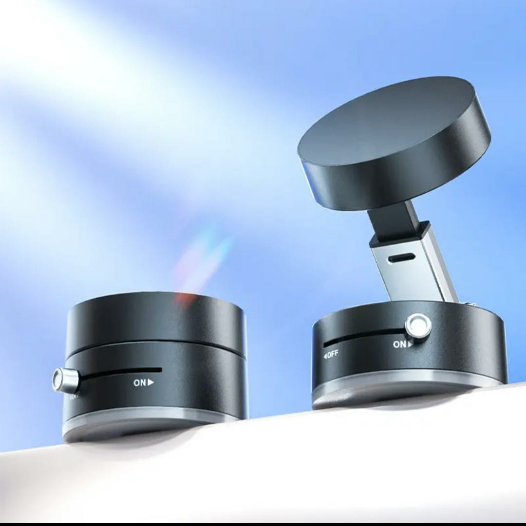 Portable 3-in-1 Vacuum Suction Mobile Phone Stand