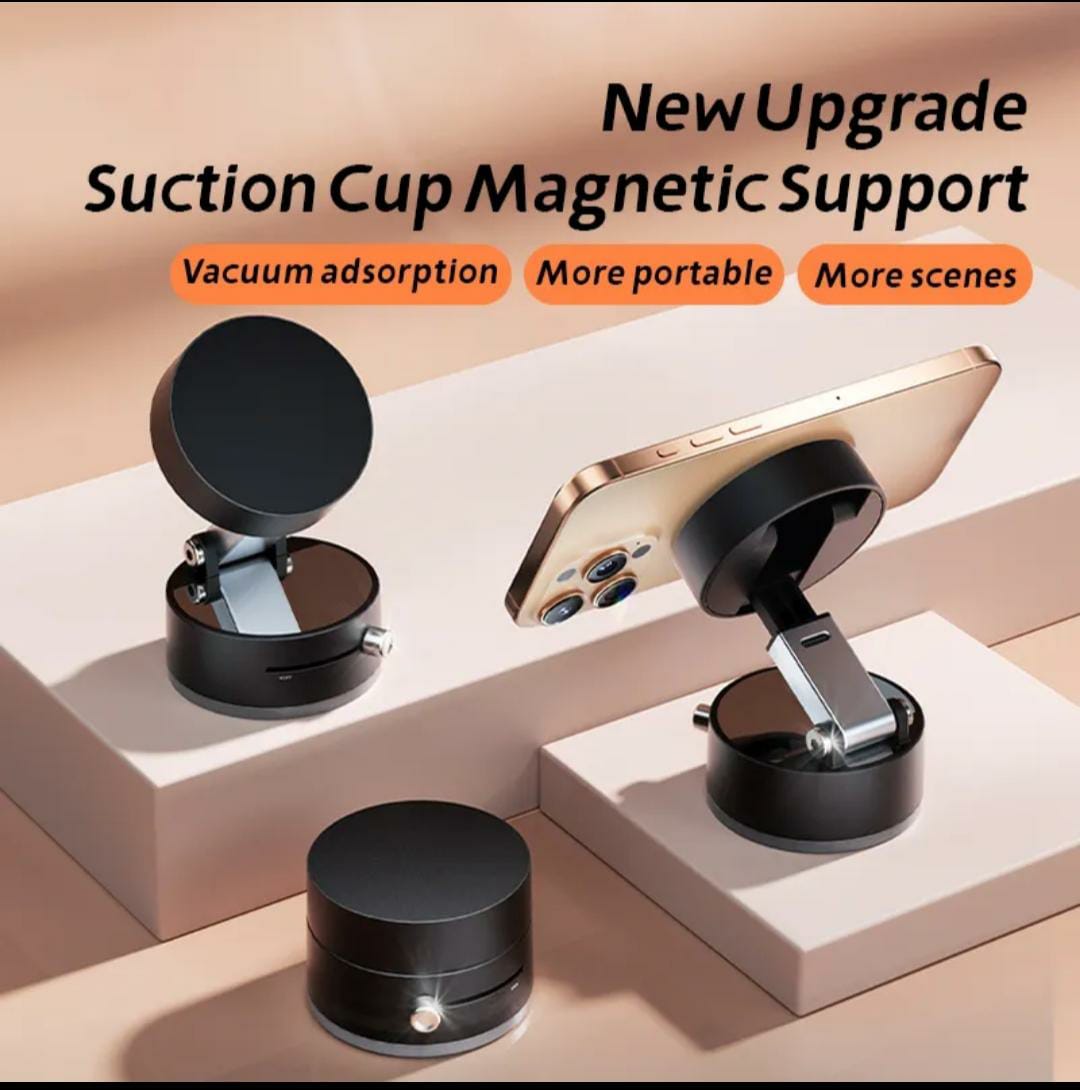 Portable 3-in-1 Vacuum Suction Mobile Phone Stand