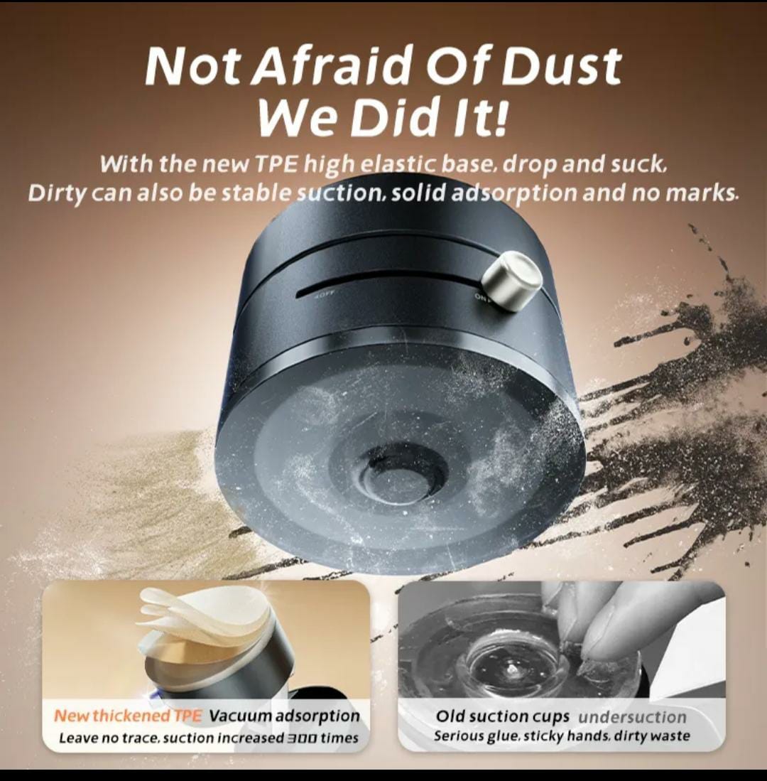 Portable 3-in-1 Vacuum Suction Mobile Phone Stand