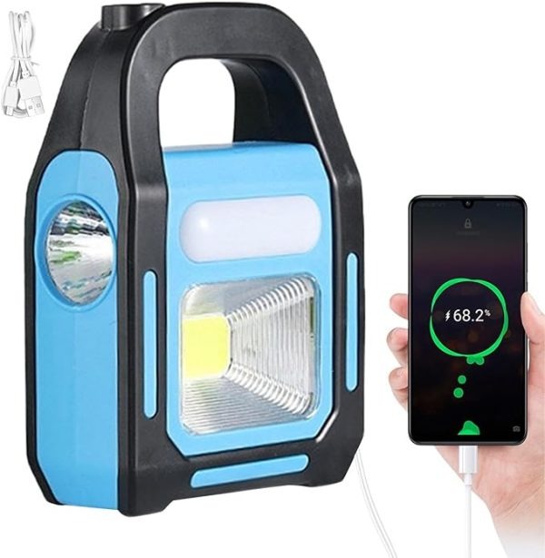 Hurry Bolt 3‑Mode Rechargeable Work Light (Solar + USB)