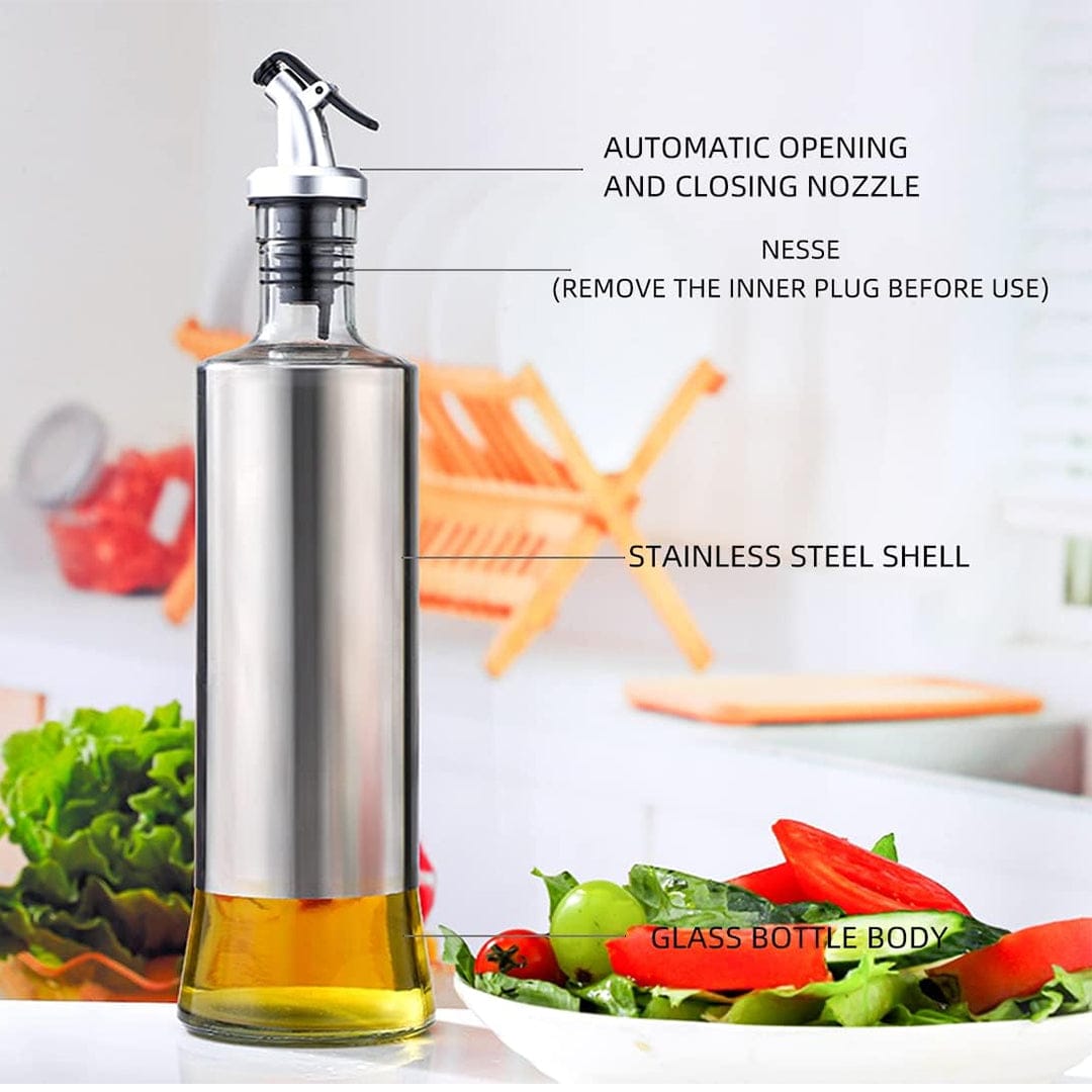 300ml Oil Pour Bottle – Leak-Proof, Transparent Dispenser for Cooking & Kitchen Use