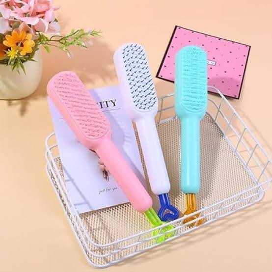 Telescopic Self Cleaning Hair Brush