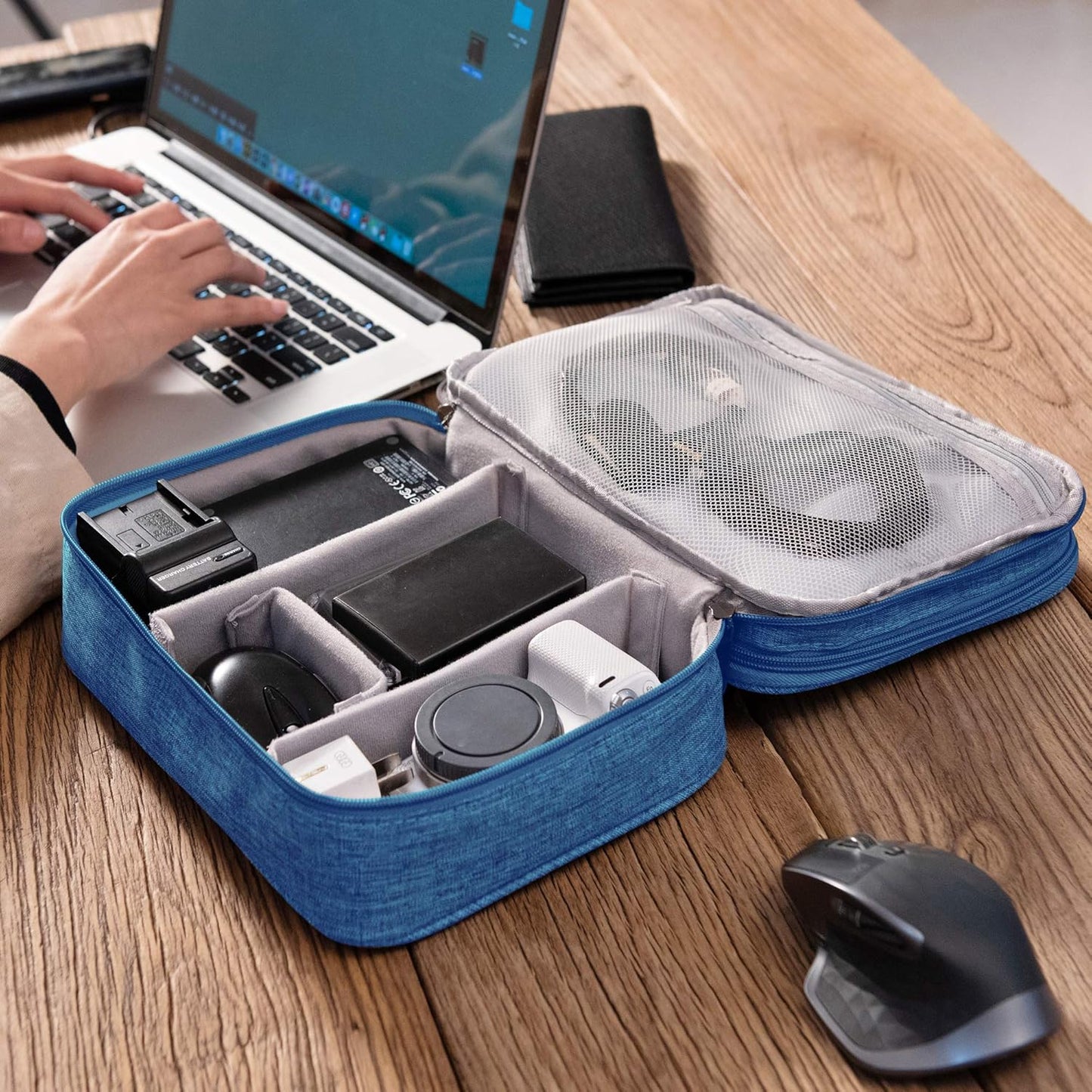 Electronic Organizer, Travel Cable Storage Pouch, Multifunctional Storage Bag, Electronic Accessories, USB Cable Cord, Storage Stand