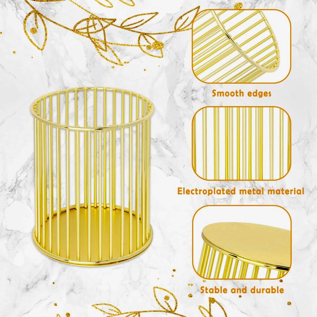 ✨ Chic Metallic Desk Organizer – Random Colour 🖊️💖