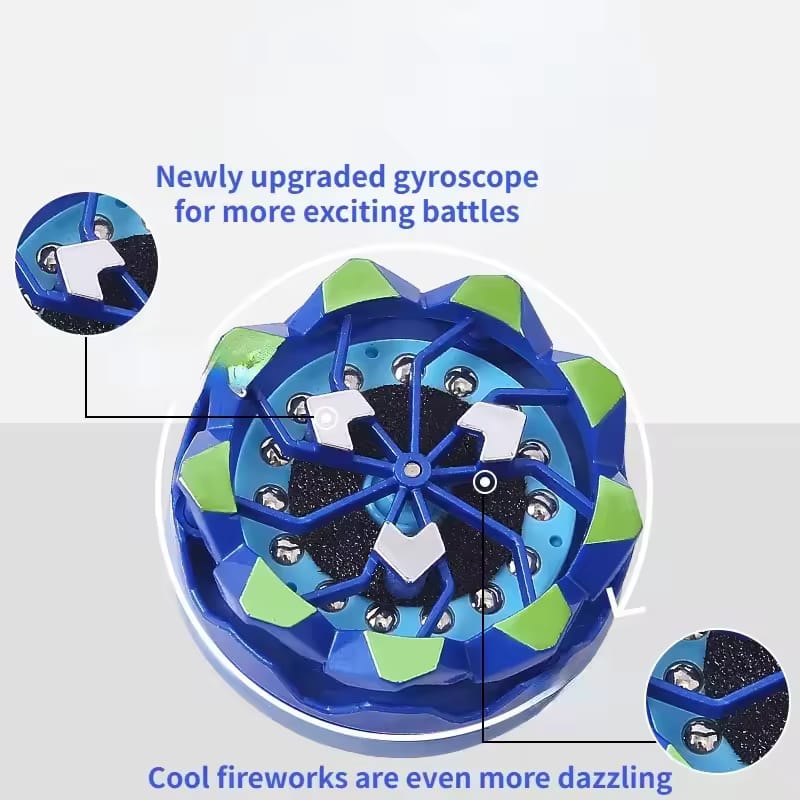 Fireworks Fingertip Gyro,Handheld Fireworks Gyroscope,Luminous Spinning Top Toy,Creative Collision Sparks Light up Toy for Kids (Orange)