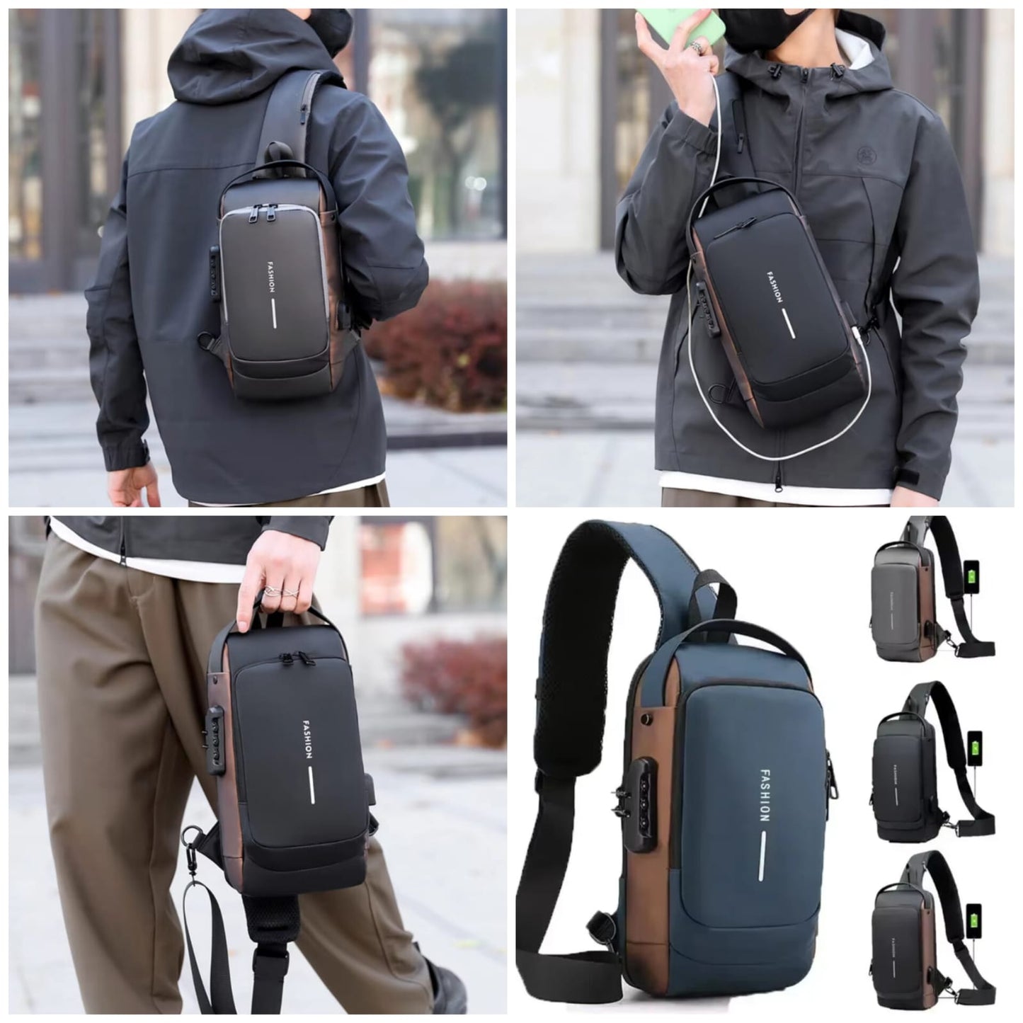 Anti-Theft Cross Body Bag