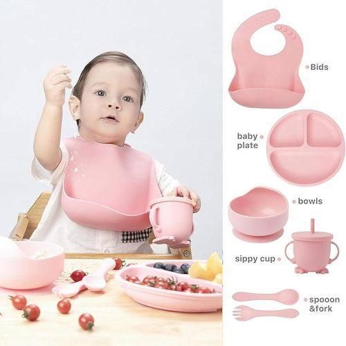 🍼 Food-Grade Silicone Kids Tableware Set 🍴