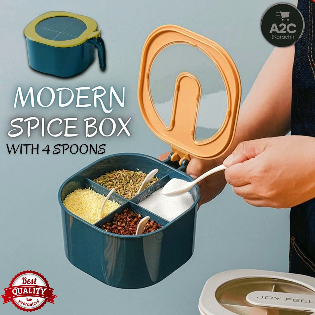 4-Section Masala Box (Pack Of 2)