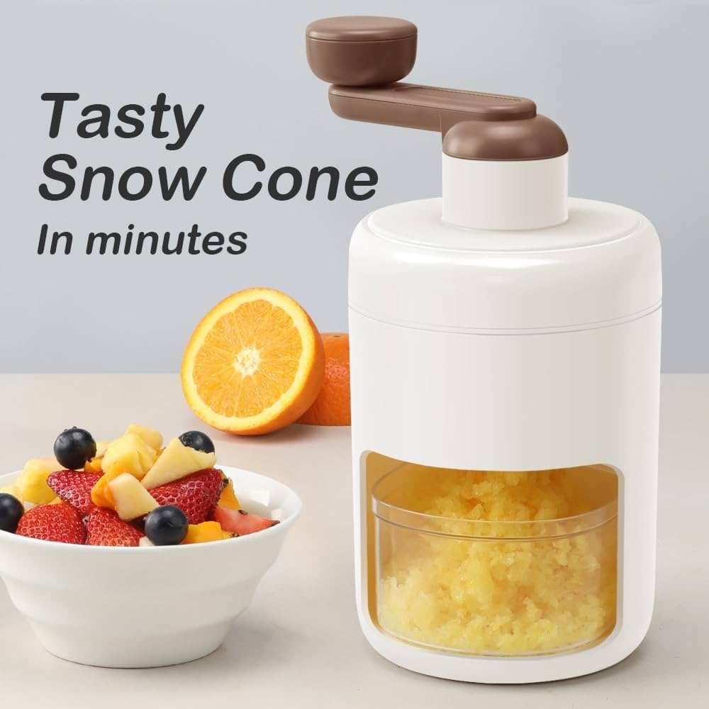 ❄️ Frosty Twirl Ice Shaver – Manual Snow Cone Maker 🍧