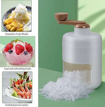 ❄️ Frosty Twirl Ice Shaver – Manual Snow Cone Maker 🍧