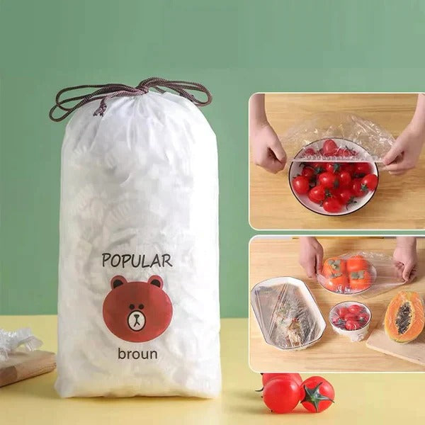 Fresh Seal Elastic Food Cover Set (100 Pcs)