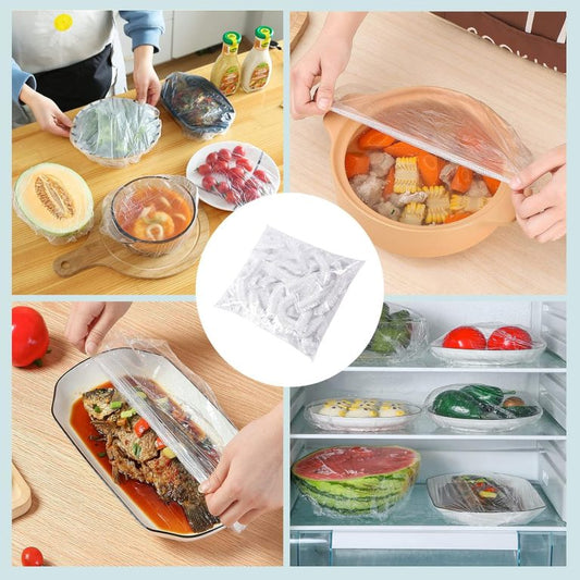 Fresh Seal Elastic Food Cover Set (100 Pcs)