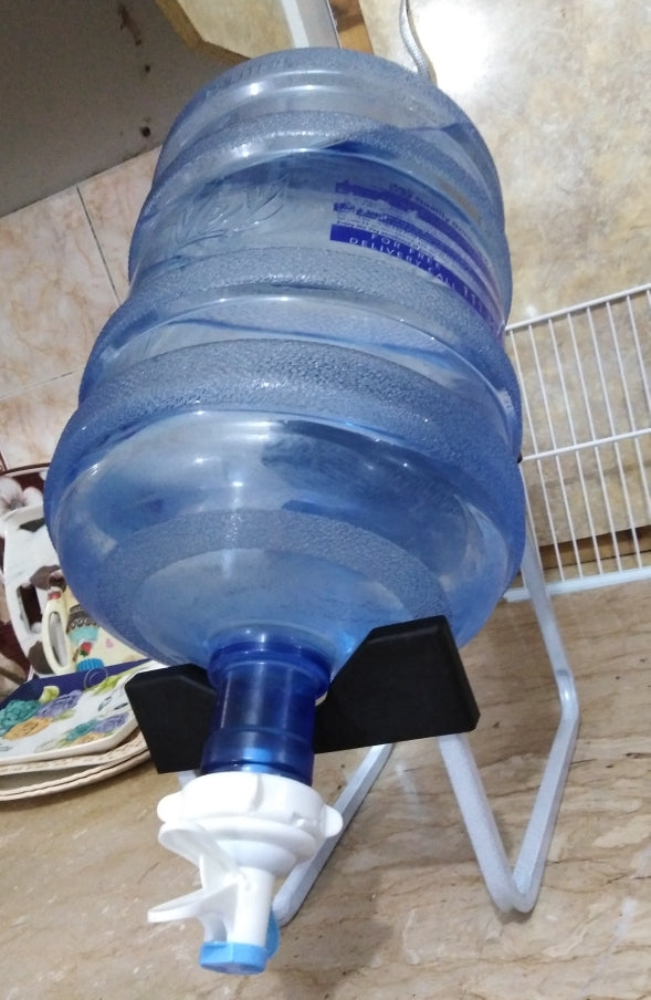 Water Bottle Stand Metal Rack Dispenser with Water Tap – Non-Screw Design