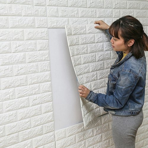 3D Foam Brick Wall Decoration Sheet (Pack of 10)