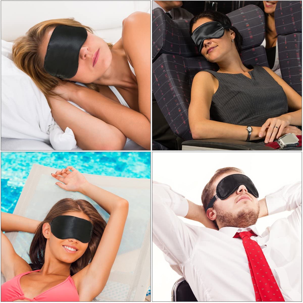 Unisex Eye Mask with Cooling Gel for Night Deep Sleep, Dark Circles, Puffy Eye, Dry Eye and Eye Fatigue - Mashkoor.pk